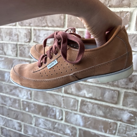 Hyde Size 8 Men's Vintage Brown Suede Bowling Shoes - Picture 16 of 16